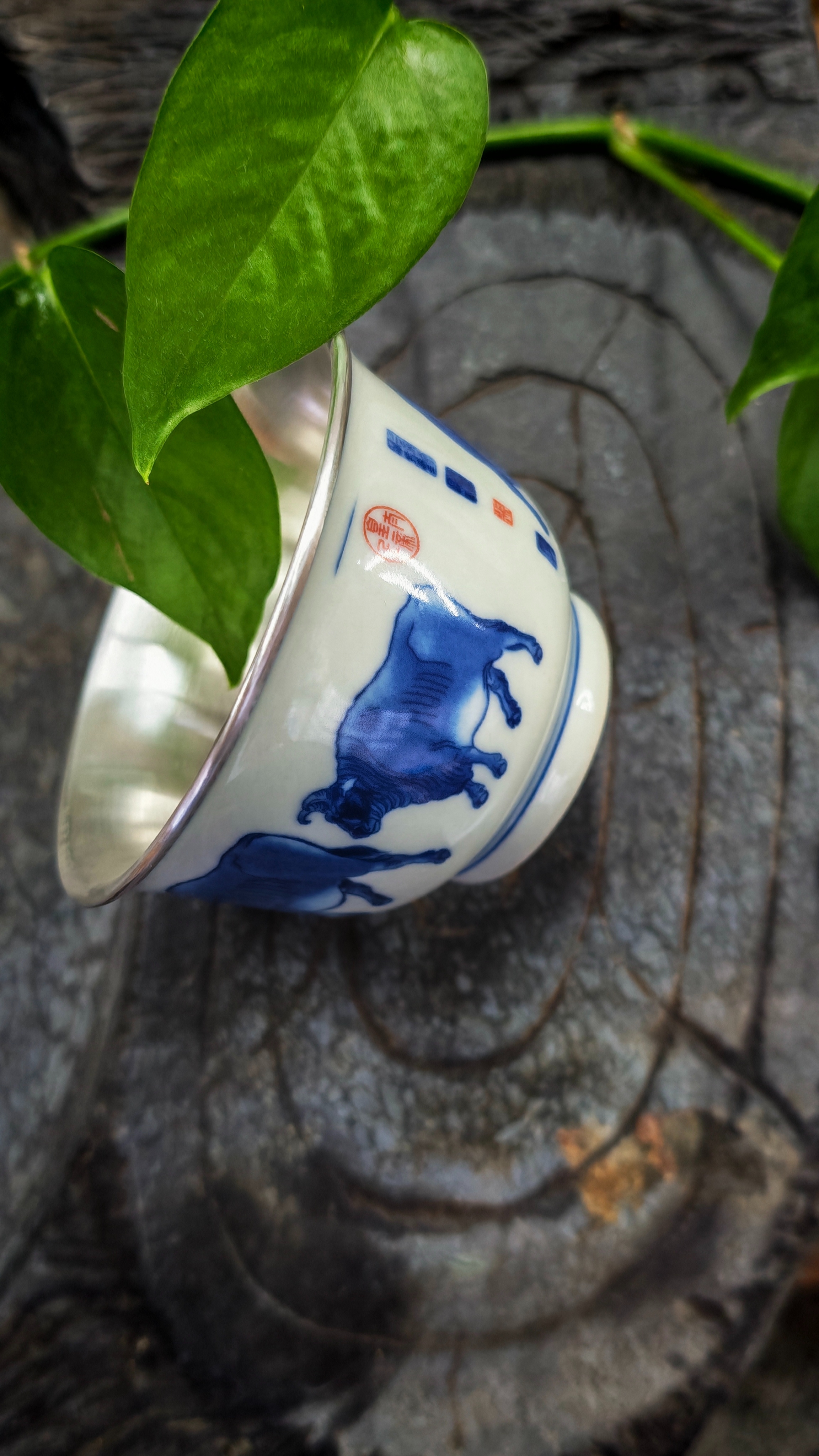 足银999敦煌万佛中式禅意茶杯精品送礼详情2