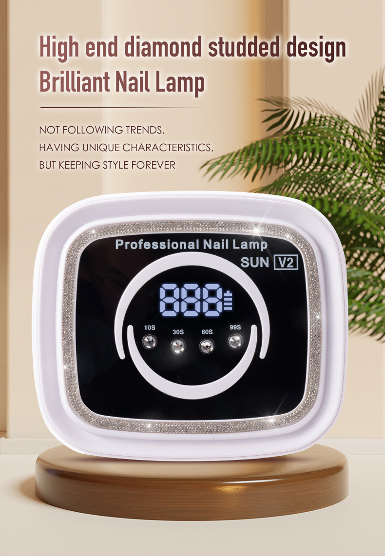 SUN V2多功能家用便携式美甲光疗仪甲油烤干机UV美甲灯详情7