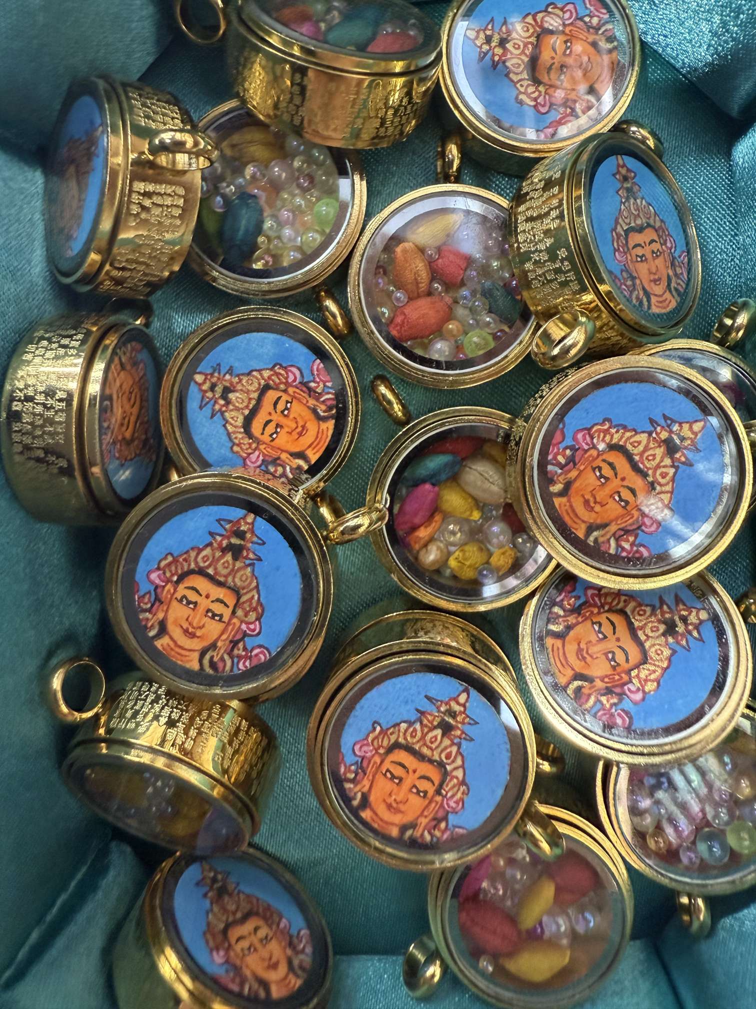 纯手绘 文殊唐卡