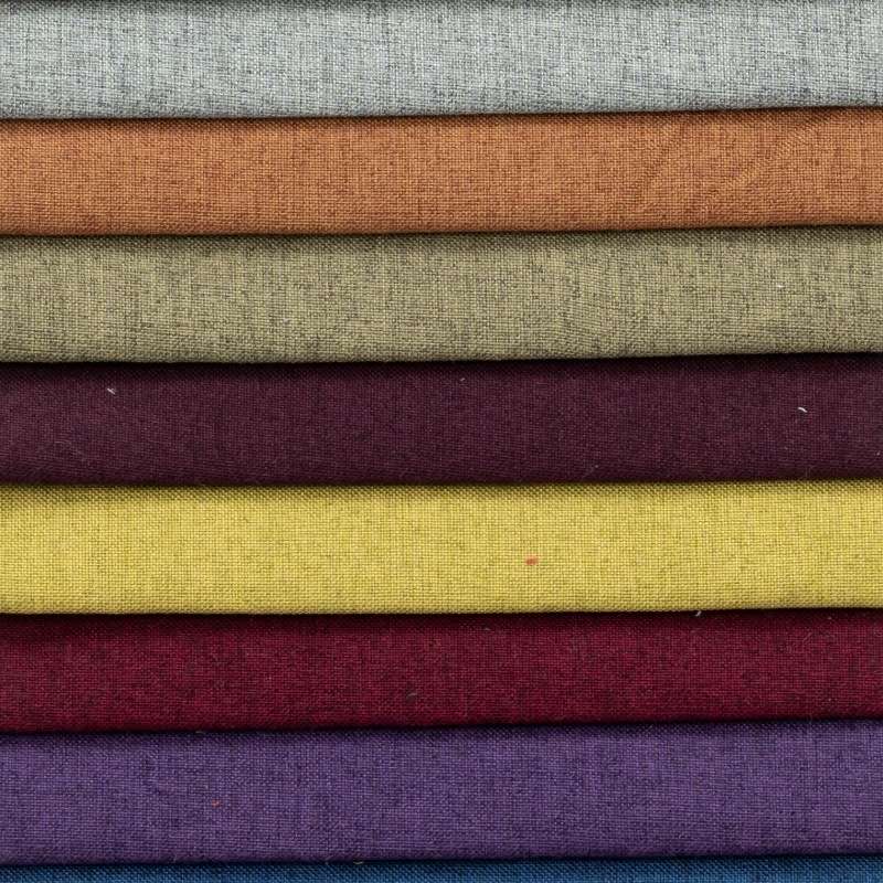 Factory wholesale fine linen fabric sofa fabric, imitation linen throw pillows, tablecloths, luggage and plain polyester decorative fabric at special prices Specification image