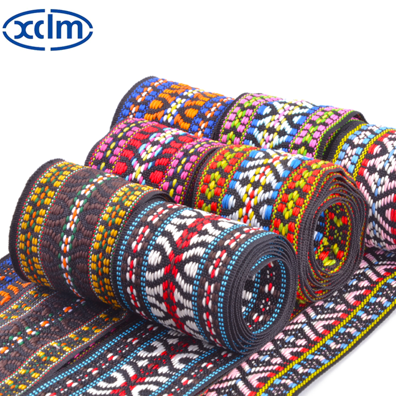 5cm ethnic-style jacquard webbing, soft fabric edge, clothing accessories, lace, ribbon Specification image