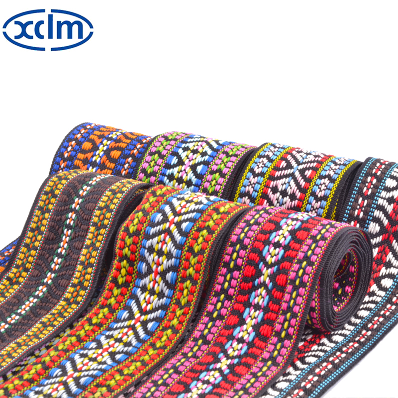 5cm ethnic-style jacquard webbing, soft fabric edge, clothing accessories, lace, ribbon Item Picture