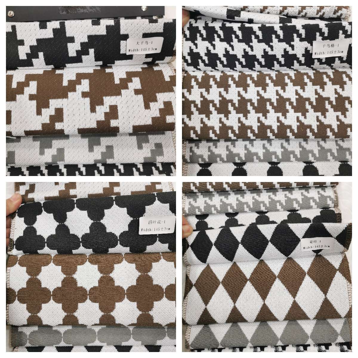 Wholesale of large and small checkered yarn-dyed fabric, woven jacquard fabric, sofa fabric, throw pillows, bags, soft and hard bags from manufacturers detail image 12