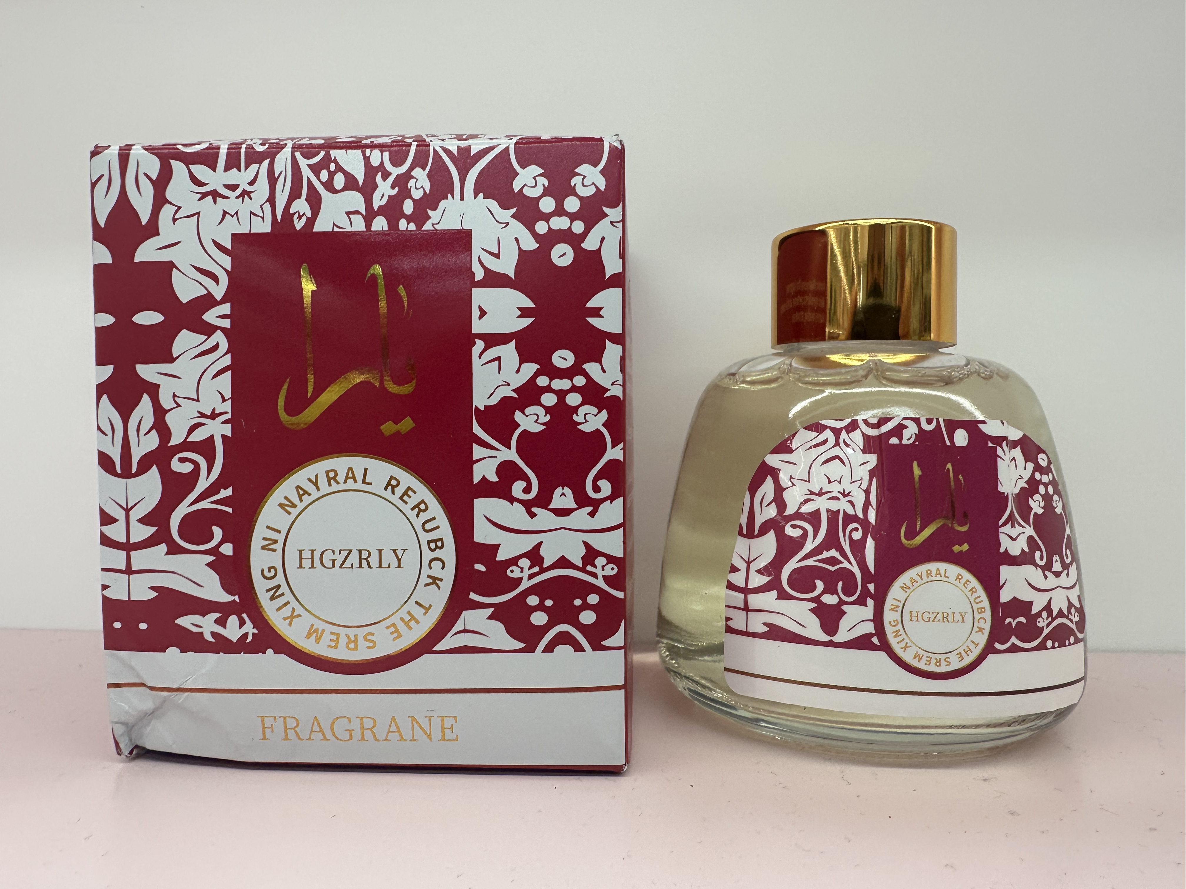 跨境优品120ML沙漠之花无火室内香薰带藤条（红色）