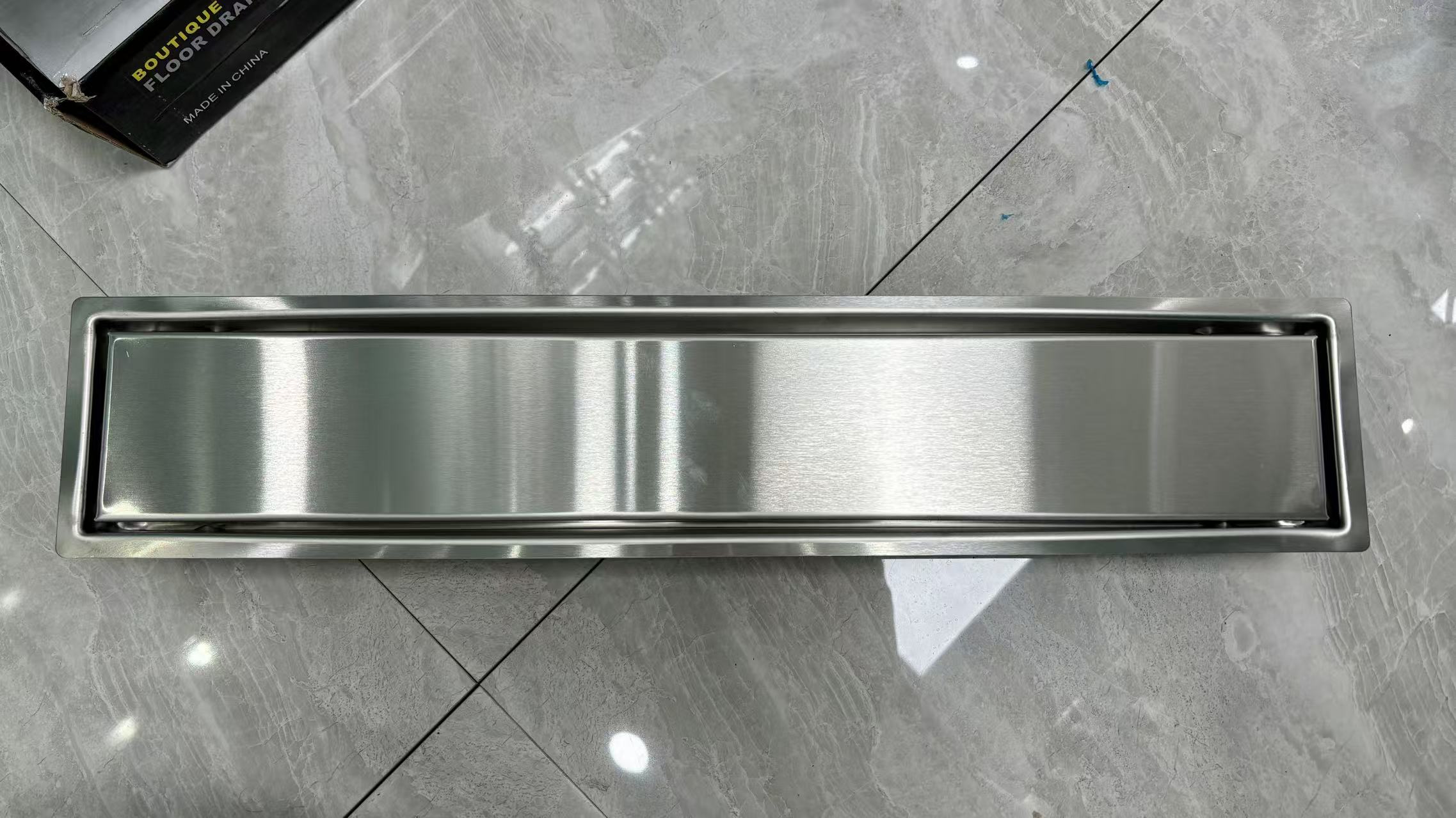 隐形长条地漏长方形双面防臭防虫卫生间浴室加长排水口可镶嵌瓷砖地漏