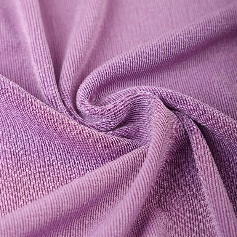 120D polyester-ammonia single-color wave-specific stretch fabric, 300g single-sided breathable evening dress, home wear and women's wear fabric Specification image