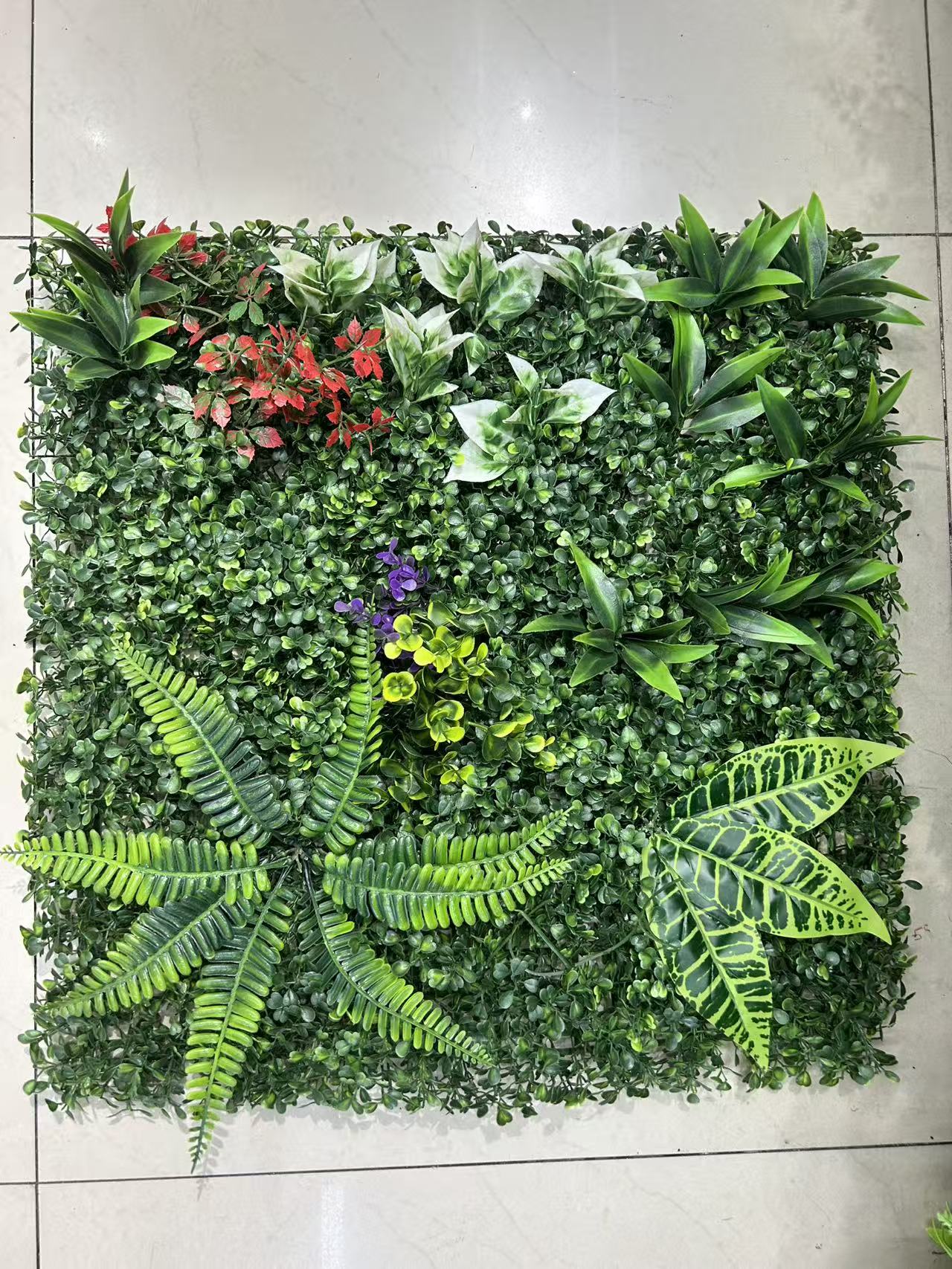 Artificial plant wall, storefront window, hotel decoration, artificial plant green plant wall, flower wall, background wall, wall decoration Specification image