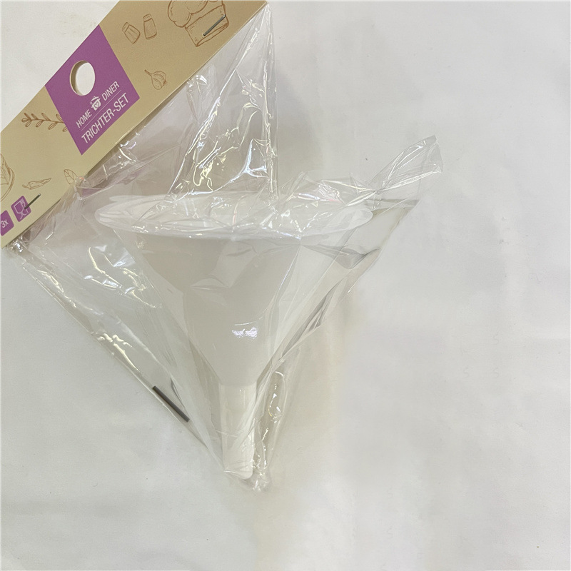 TEMU代发三只装厨房小工具家用多功能漏斗酒漏油漏过滤液体分装器塑料漏斗