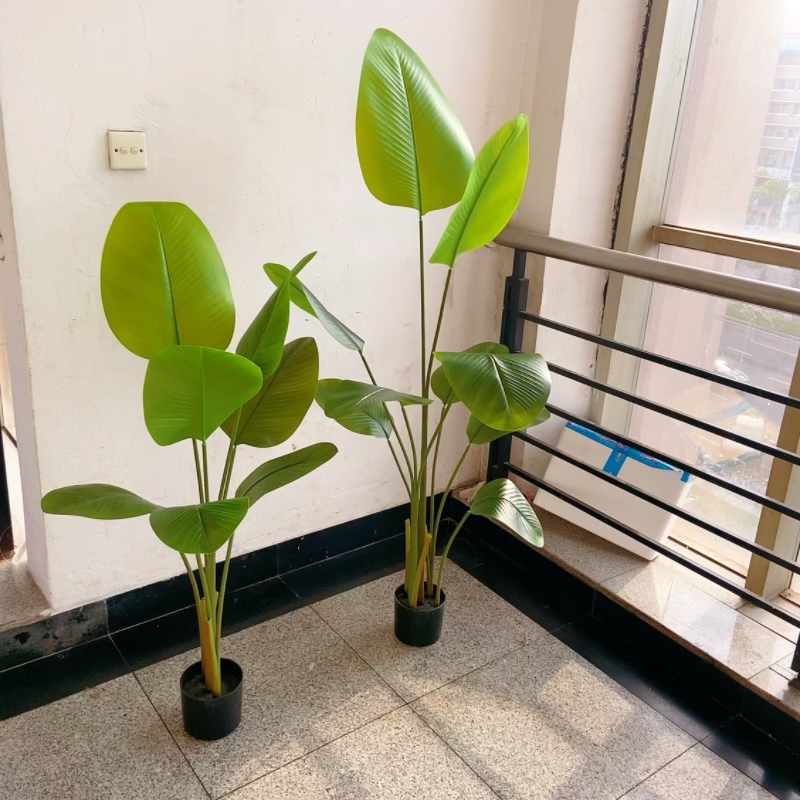 Artificial flowers, artificial flower arrangements, artificial green plants, artificial trees, bird of paradise, indoor living room potted plants, live-streaming room decorative items, Islamic Specification image