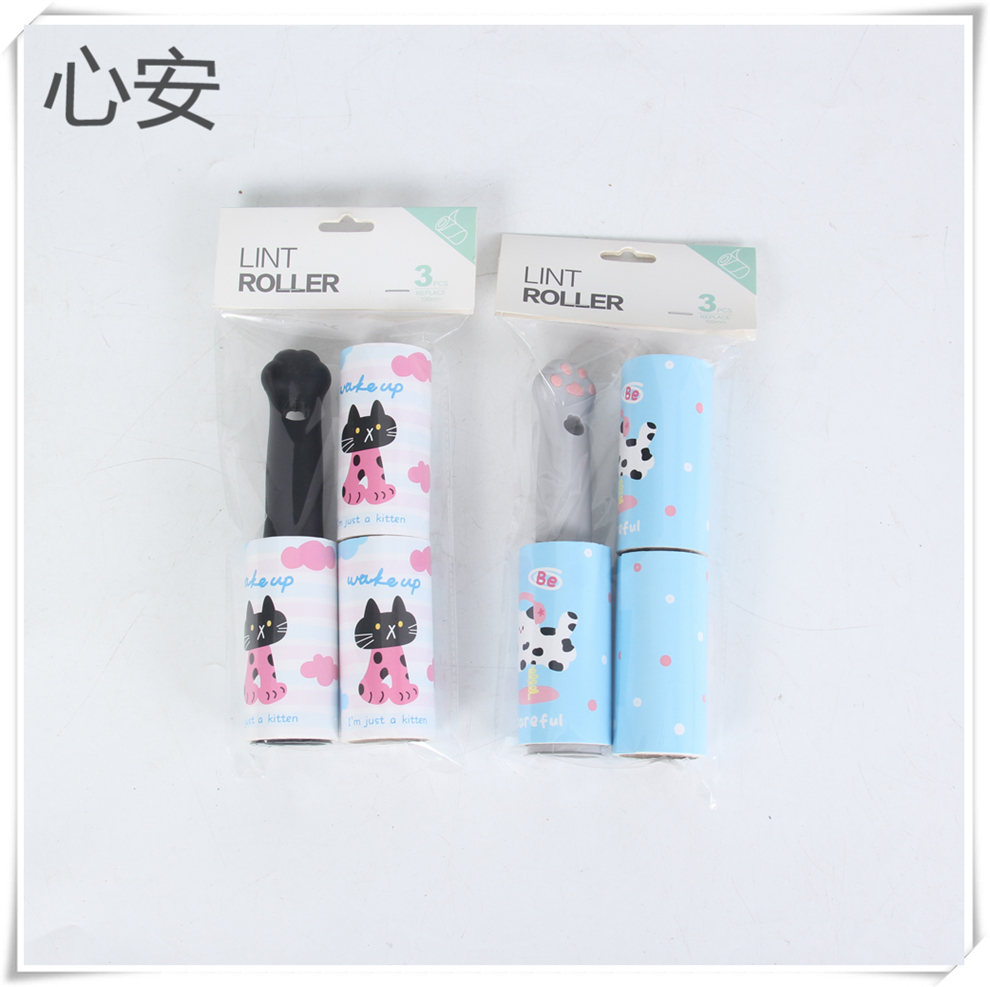 The new cartoon pattern bristle remover set comes with a replaceable tearable garment bristle remover, a roller bristle remover pic 5