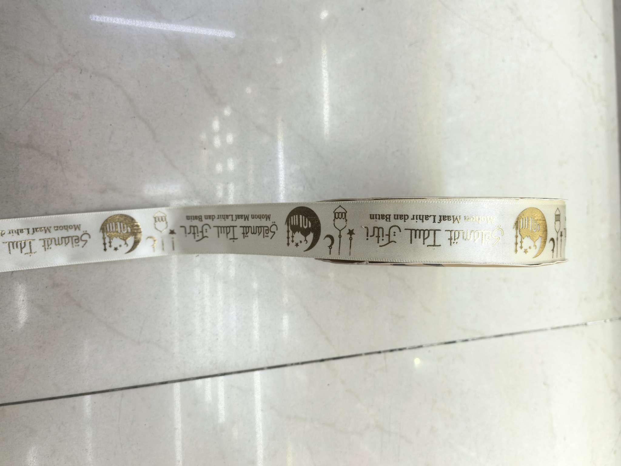 Textile leather accessories, gradient webbing, ribbon bow decoration, handcrafted materials, multiple colors to choose from, Ramadan pattern webbing, webbing accessories, ribbon Application Scenario