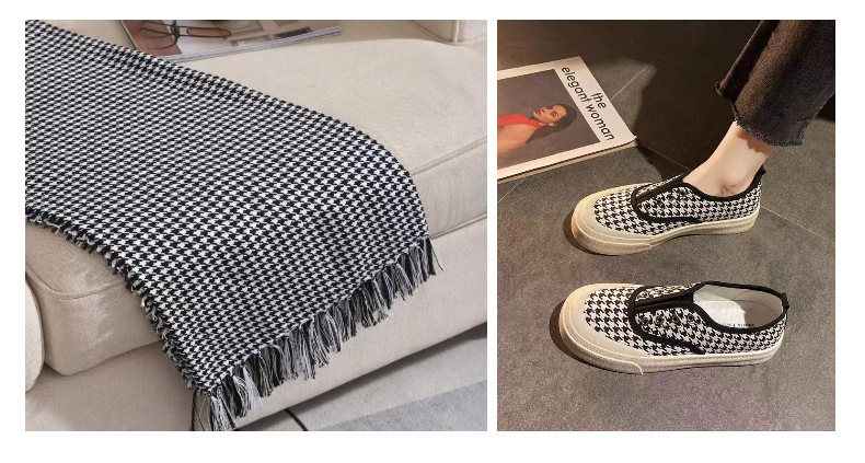 Wholesale of large and small checkered yarn-dyed fabric, woven jacquard fabric, sofa fabric, throw pillows, bags, soft and hard bags from manufacturers detail image 16