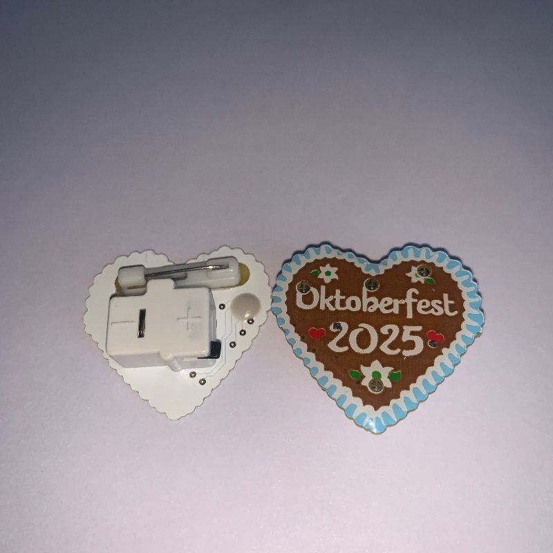 Beer Festival. Luminous brooch Specification image