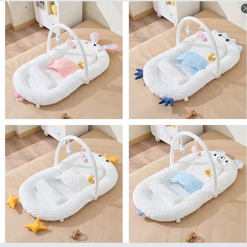 妈妈必备的育儿神器，婴儿床中床防惊跳安抚窝，让宝宝安心熟睡，告别频繁夜醒，轻松带娃的哄睡产品