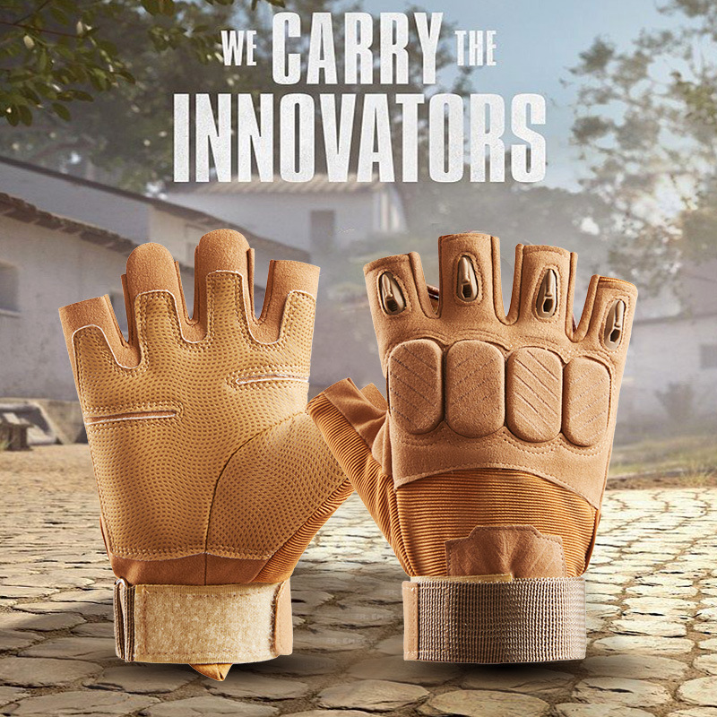 Tactical gloves for men, half-finger mountain climbing protection, sports wear resistance, outdoor military enthusiasts, special forces, cycling gloves for men Application Scenario
