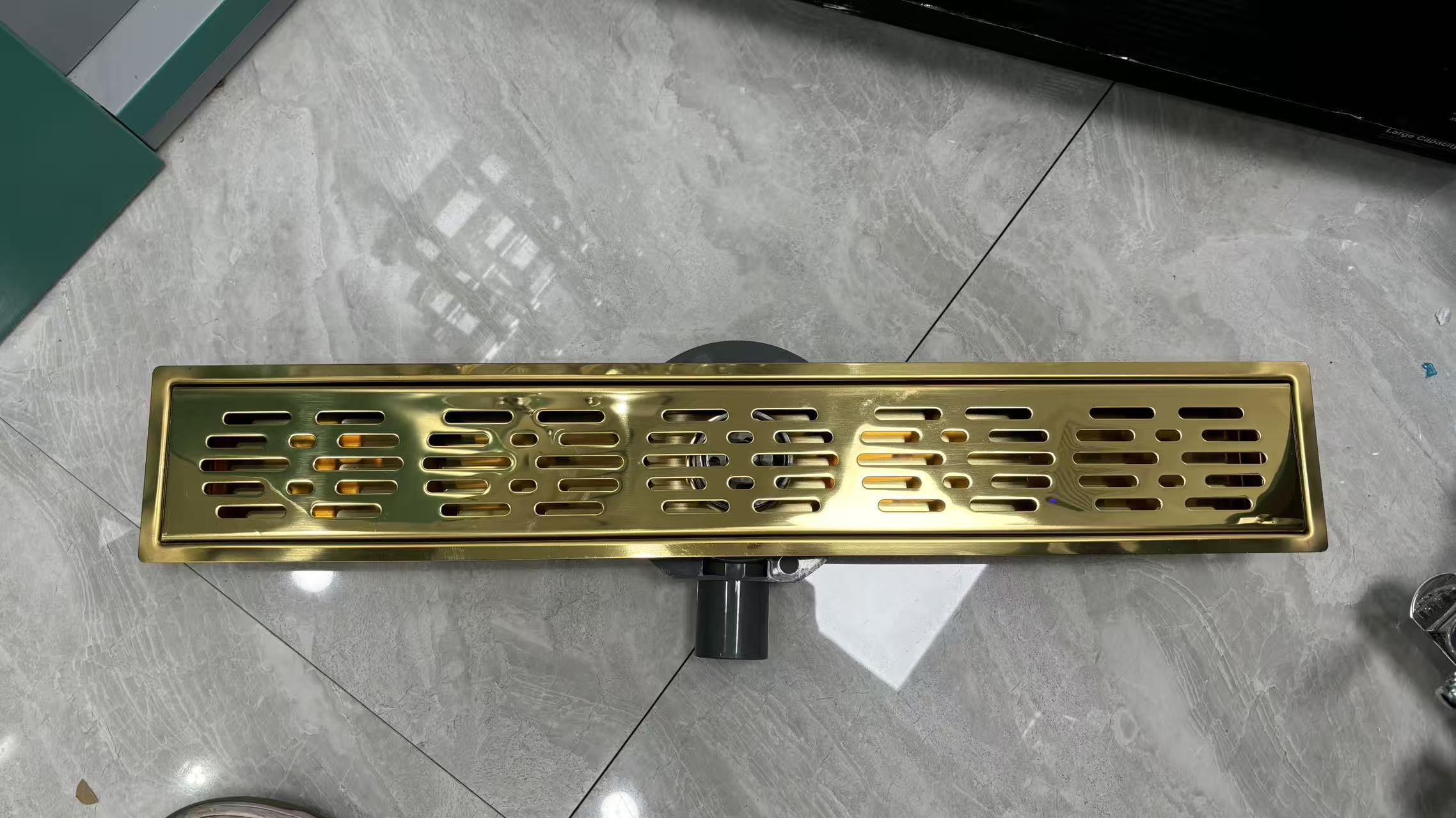 不锈钢加长加厚长地漏 卫生间大排量工程酒店淋浴房长方形防下水管密封圈