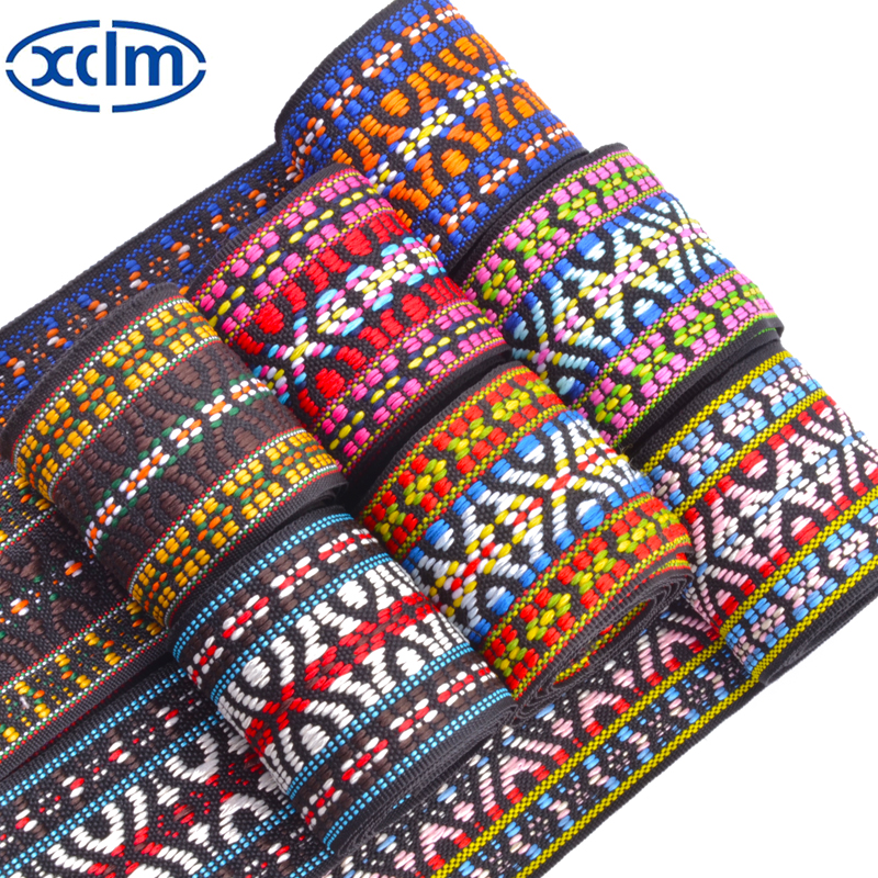 5cm ethnic-style jacquard webbing, soft fabric edge, clothing accessories, lace, ribbon