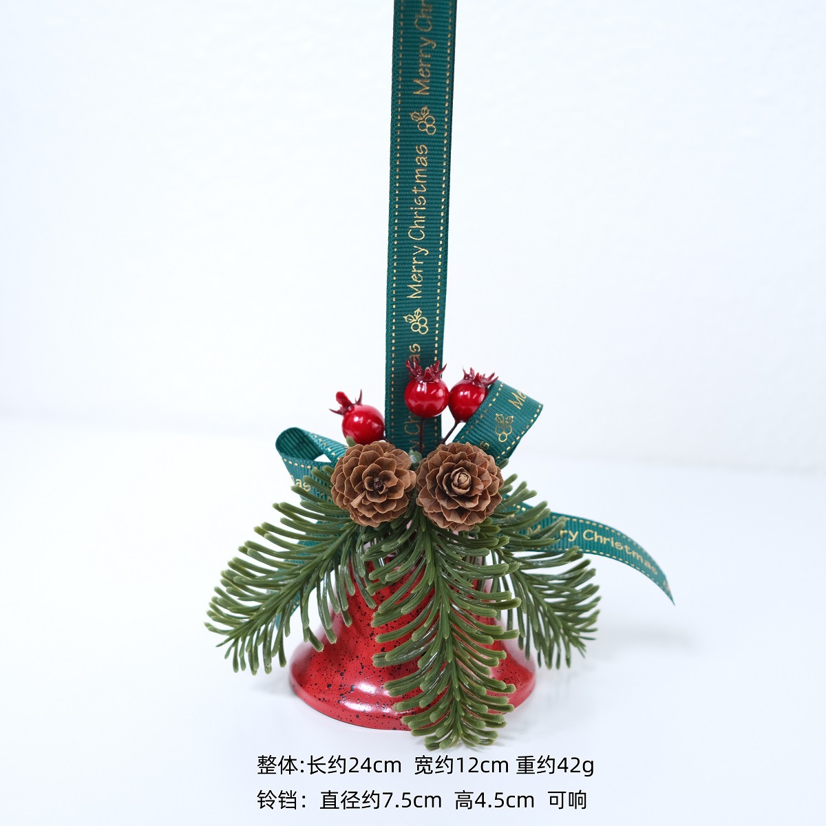 Wholesale of cross-border Christmas decorative checkered, antler, pine needle, bow, bell, Christmas tree and Christmas decoration pendants Item Picture