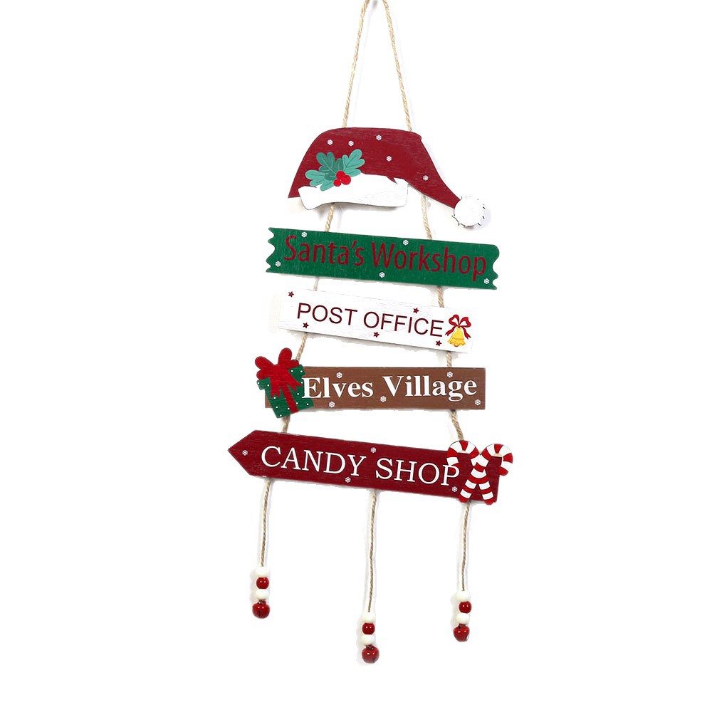 Cross-border Christmas pendants, wooden handicrafts, signboards, party scene decoration props and ornaments, Christmas tree hangers detail image 3