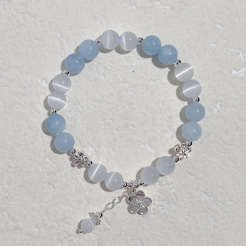 Wholesale of high-end and simple aquamarine bracelet gifts for women Application Scenario