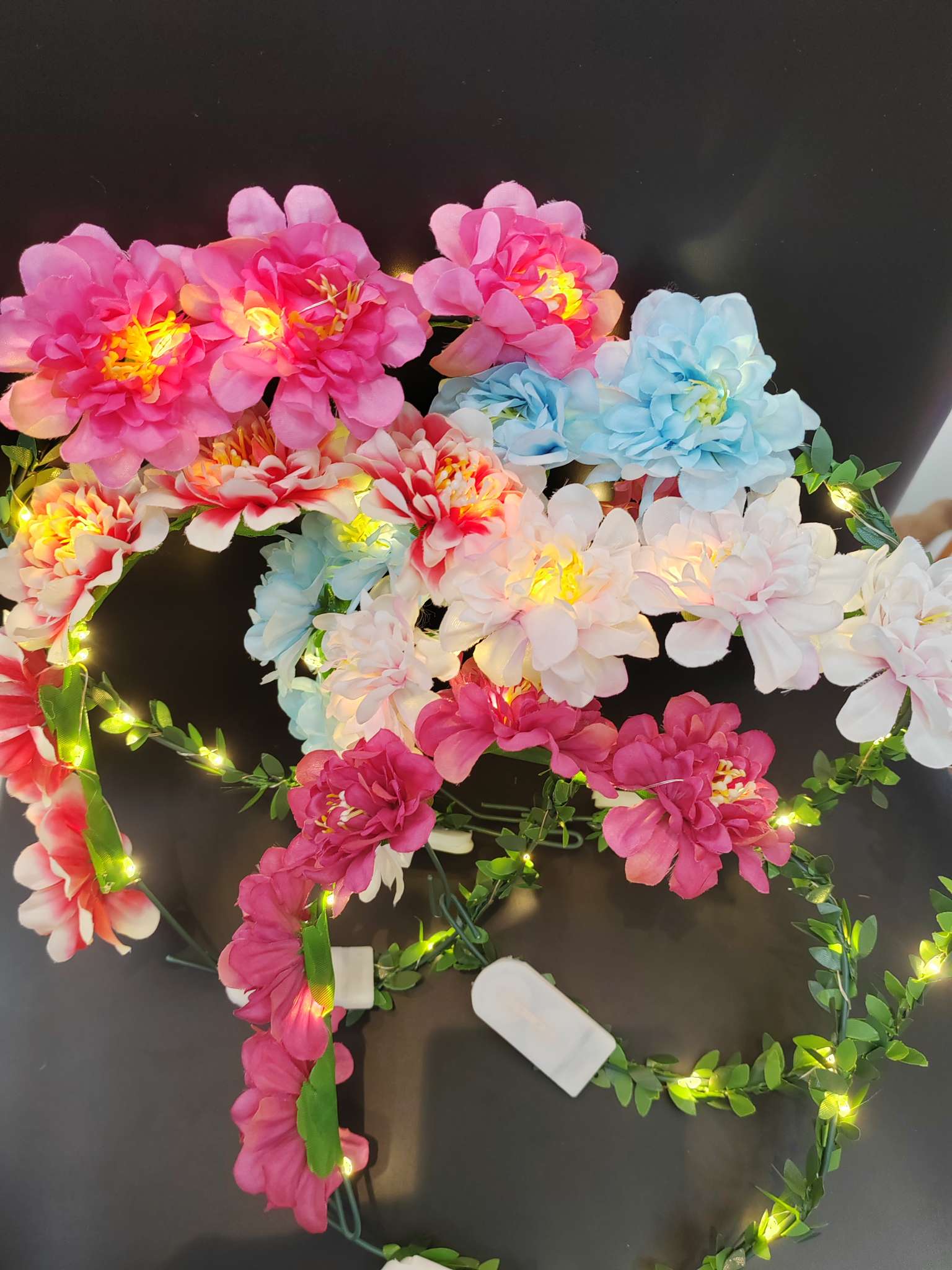 Luminous garland, luminous headband, flashing headband