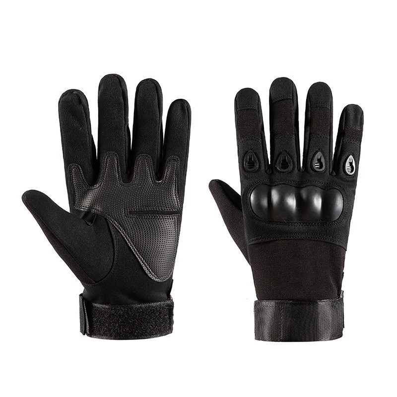 Men's hard-shell protective long-finger anti-slip and wear-resistant tactical gloves for sports training, mountaineering and combat, half-finger tactical gloves