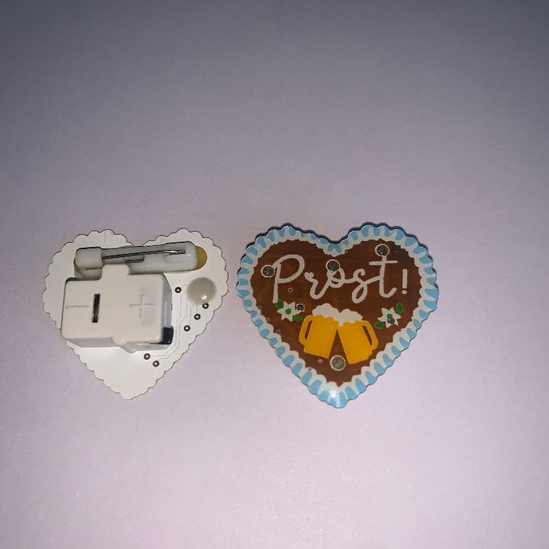 Beer Festival. Luminous brooch Application Scenario