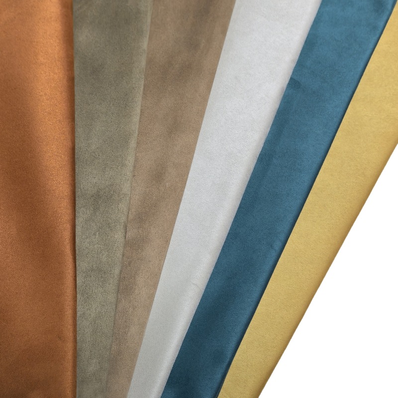 Wholesale imitation suede velvet sofa fabric, bags, thickened microfiber fabric, throw pillows, seat cushions, soft packages, factory stock available Specification image