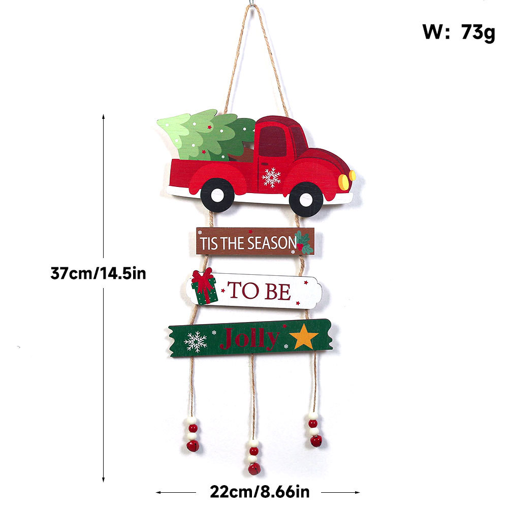 Cross-border Christmas pendants, wooden handicrafts, signboards, party scene decoration props and ornaments, Christmas tree hangers detail image 7