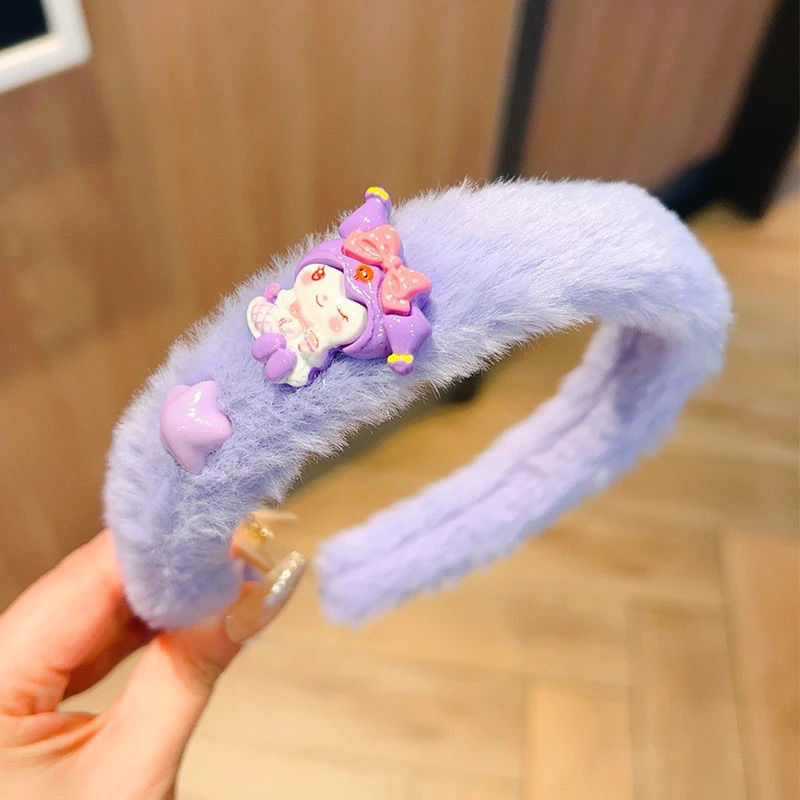 Sanrio Cartoon Star Library Lomi Children's hair Band, hair band headwear. Little girls wash their faces and press their hair with the headband without damaging their hair