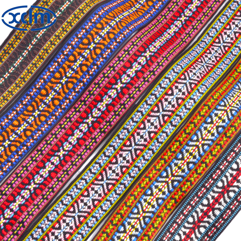 5cm ethnic-style jacquard webbing, soft fabric edge, clothing accessories, lace, ribbon details Picture