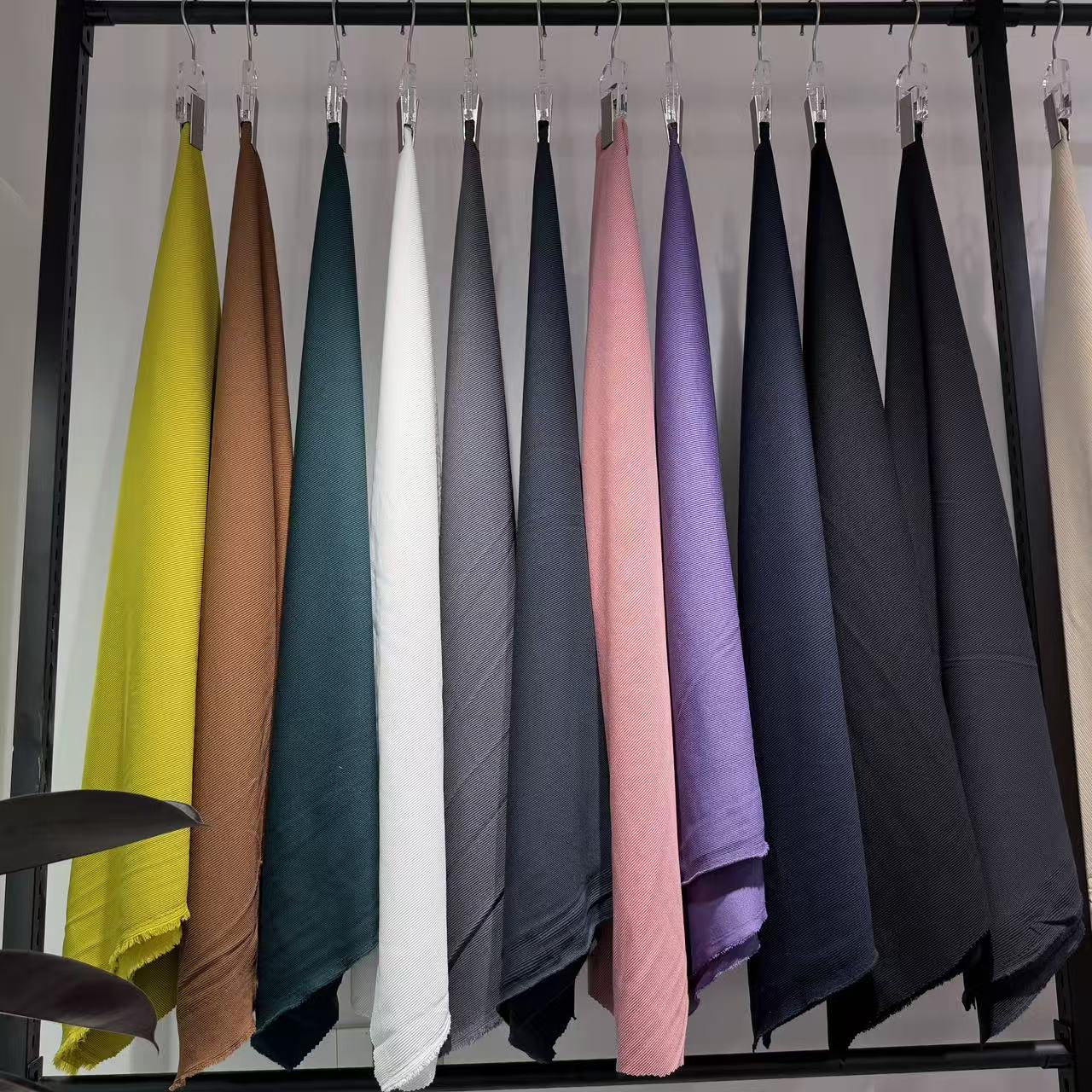 Textile leather knitted fabric, ribbed fabric, threaded knitted cuffs, ribbed clothing accessories