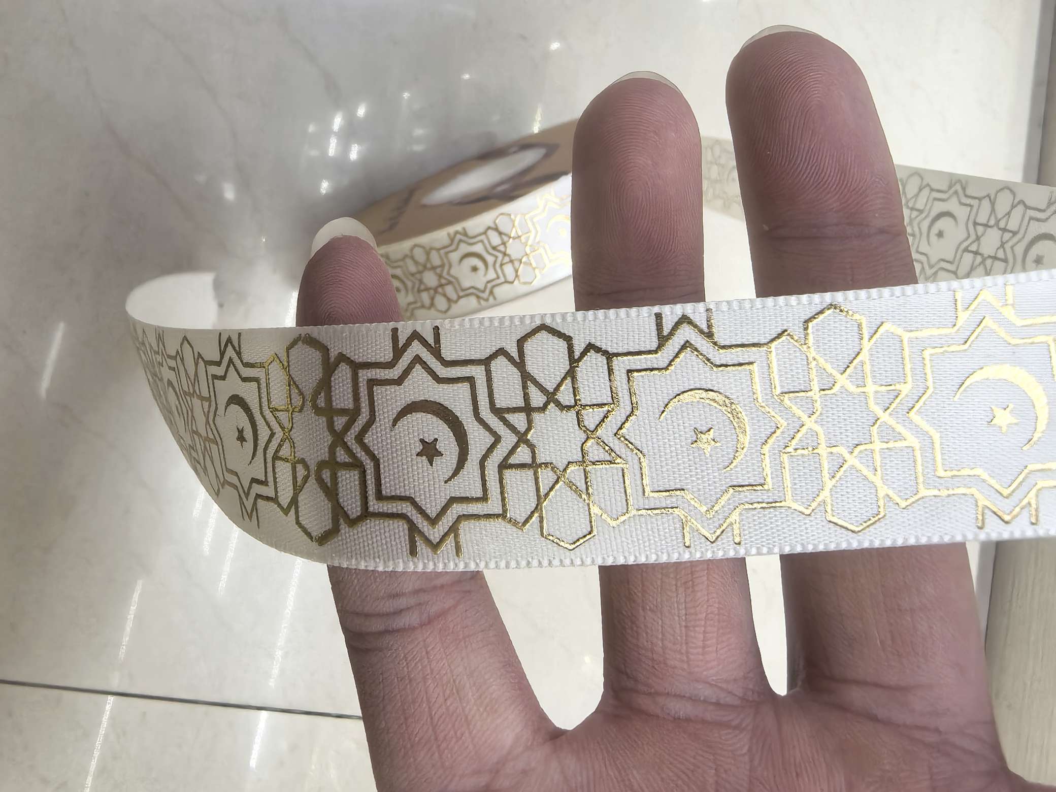 Textile leather accessories, gradient webbing, ribbon bow decoration, handcrafted materials, multi-color webbing accessories, webbing accessories, ribbon Item Picture