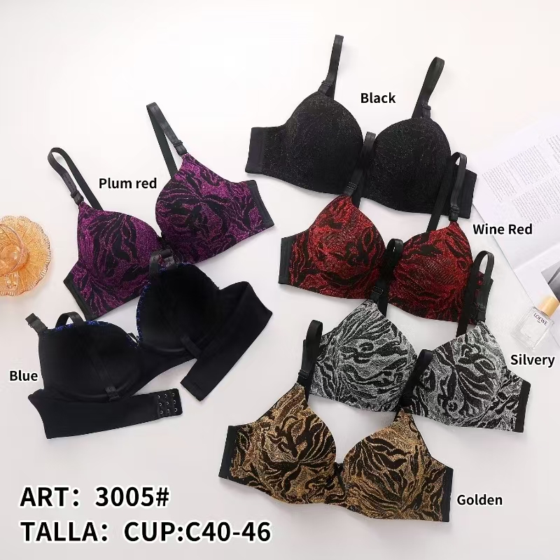 Wholesale of comfortable and shaping bras for autumn, new sporty women's bras without underwire, wholesale of classic women's bras for 2025, with a wide variety of patterns Specification image