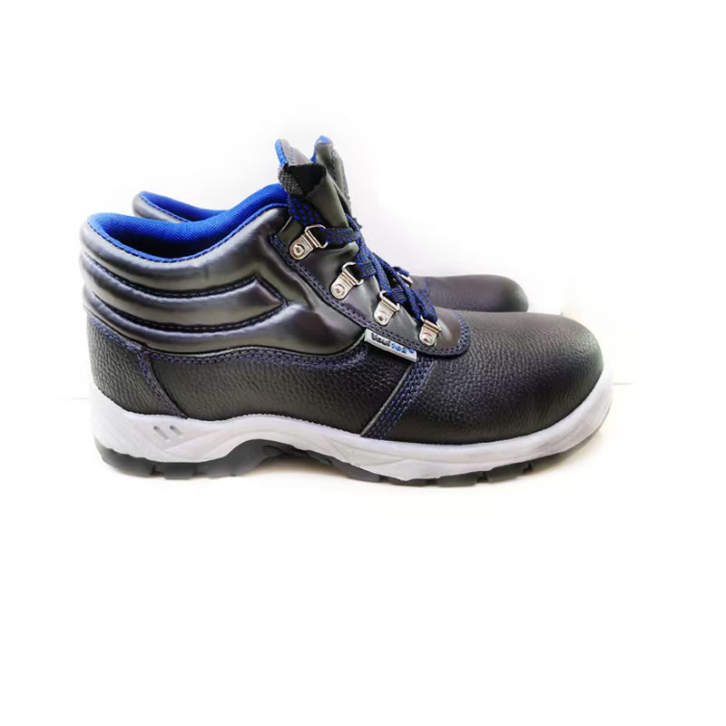 高帮牛皮劳保鞋防砸男防静电安全鞋耐磨防滑钢头防寒劳保鞋 