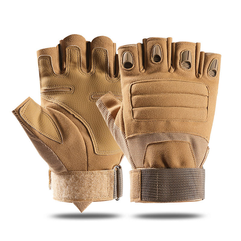 Tactical half-finger gloves, sports fitness cycling gloves, outdoor equipment exercise, military enthusiast training cycling gloves Item Picture