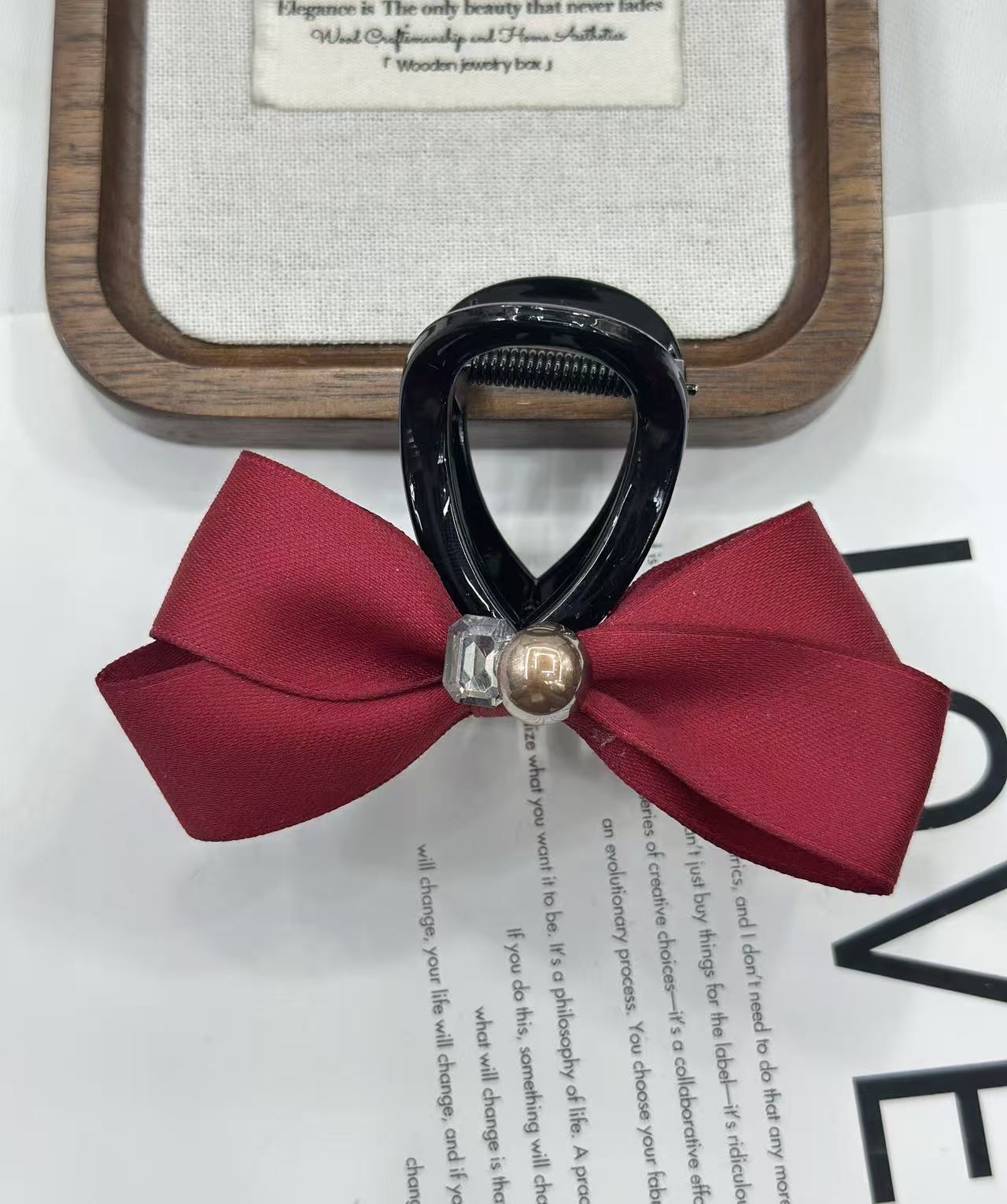 新年红色儿童发夹发饰鸭嘴夹可爱发夹头饰发夹发饰品详情图3