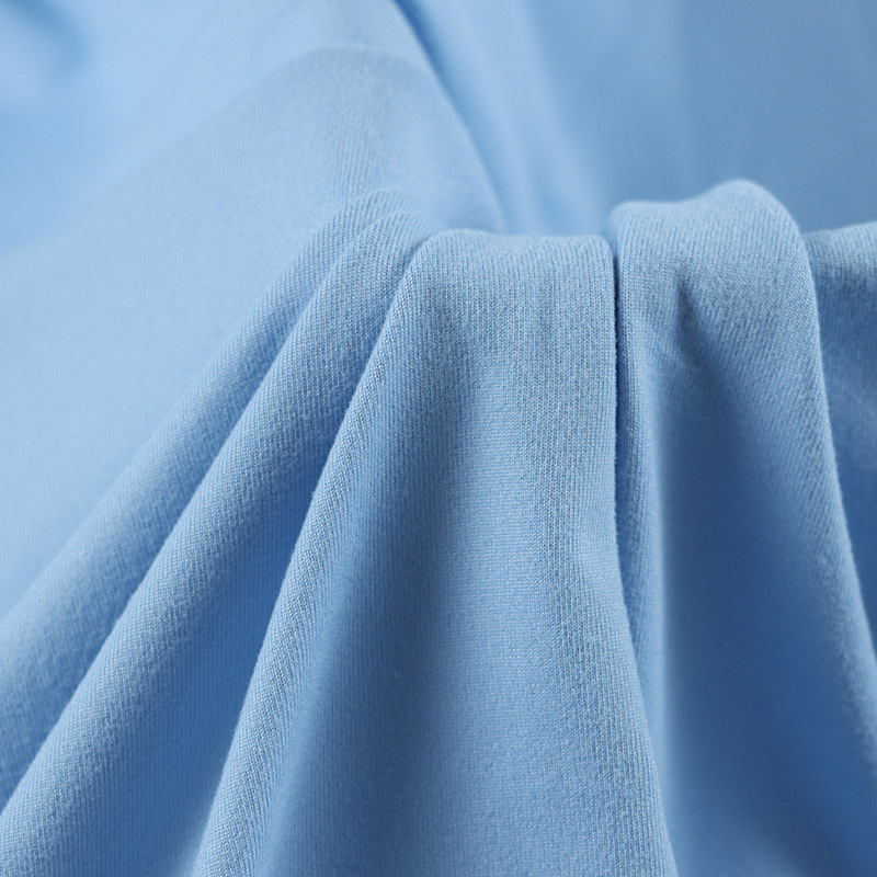 100D milk silk single-sided brushed 180g milk silk pull frame polyester ammonia knitted four-sided elastic T-shirt yoga wear fabric Application Scenario