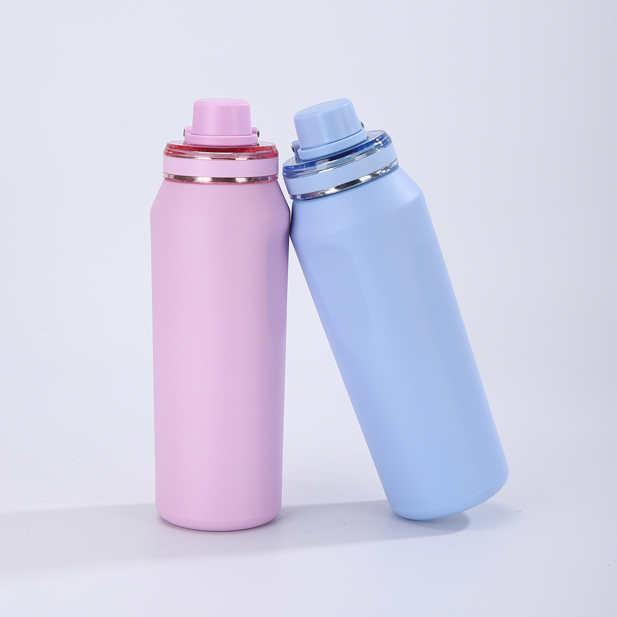 亚马逊新款大容量太空壶304不锈钢保温杯户外登山手提运动水壶