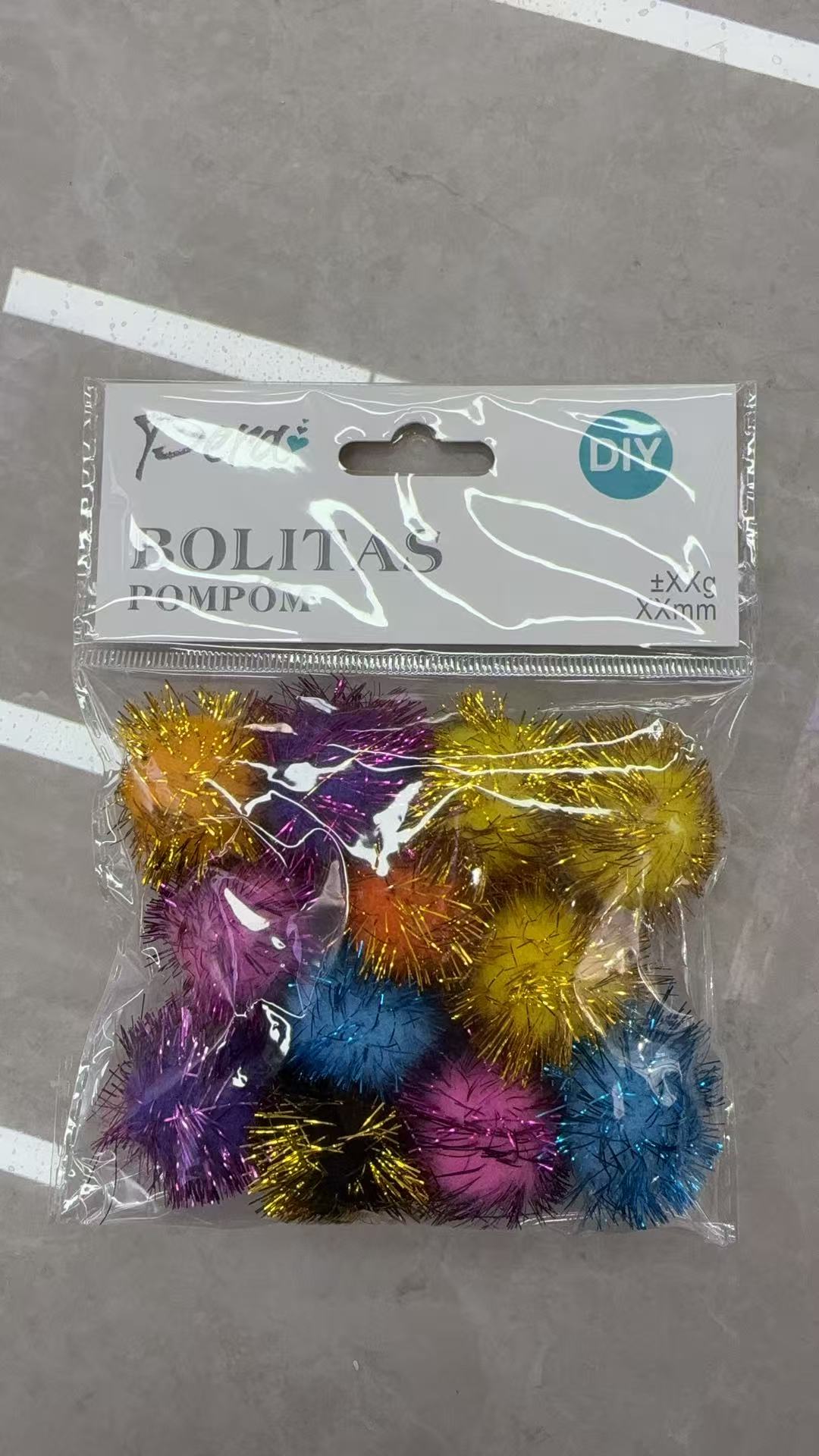 毛球泰迪球水貂半圆球DIY丝光球流苏毛绒球毛线球饰品多色装饰材料