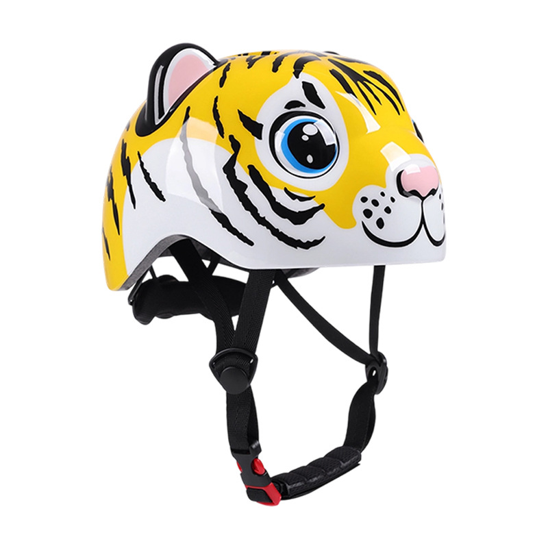 Children's tiger helmet, unisex outdoor cycling safety helmet, cycling helmet, one-piece molded safety helmet Application Scenario