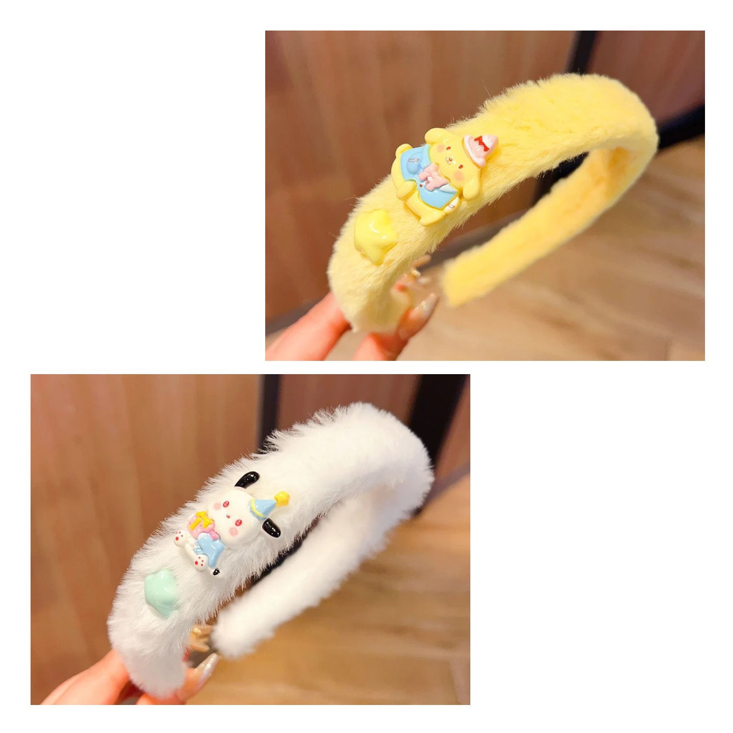 Sanrio Cartoon Star Library Lomi Children's hair Band, hair band headwear. Little girls wash their faces and press their hair with the headband without damaging their hair detail image 7