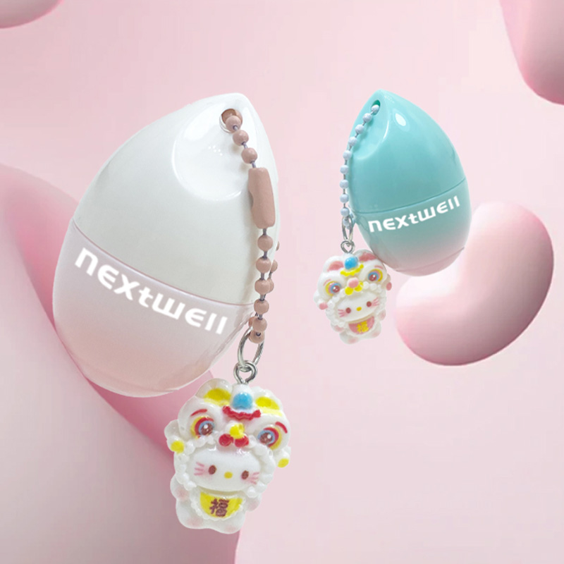 Next Well Cross-border exclusive egg-shaped water-like mirror lip mask hanging accessory lip gloss, cute pendant lip mask OEM/ODM processing lip mask to create a beautiful lip Specification image