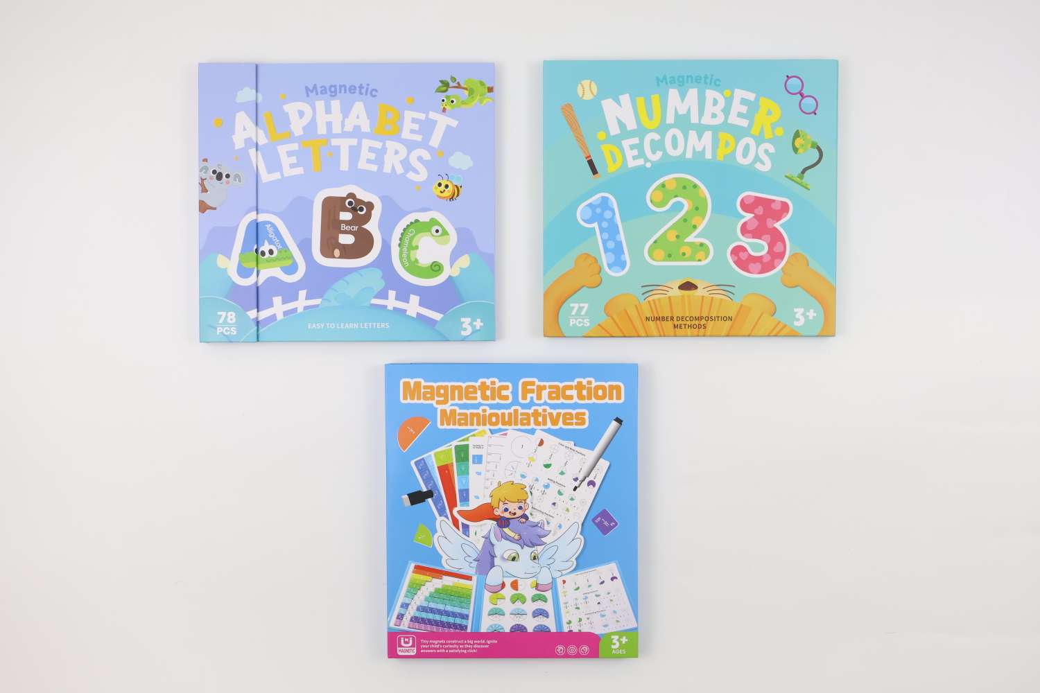 若瑶多功能棋盘益智玩具套装儿童早教教具忙碌板蒙氏手偶科教玩具