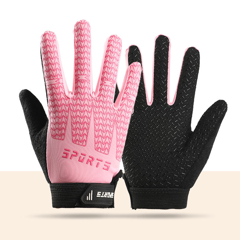 Children's outdoor sports cycling gloves with long fingers, anti-slip and wear-resistant for boys and girls' balance bikes and roller skating training in spring and autumn pic 7