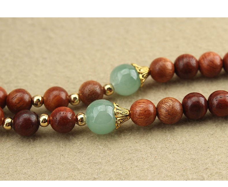  新中式平安扣流苏串珠斜挎链长款项链国风毛衣链古风背链旗袍配饰详情6