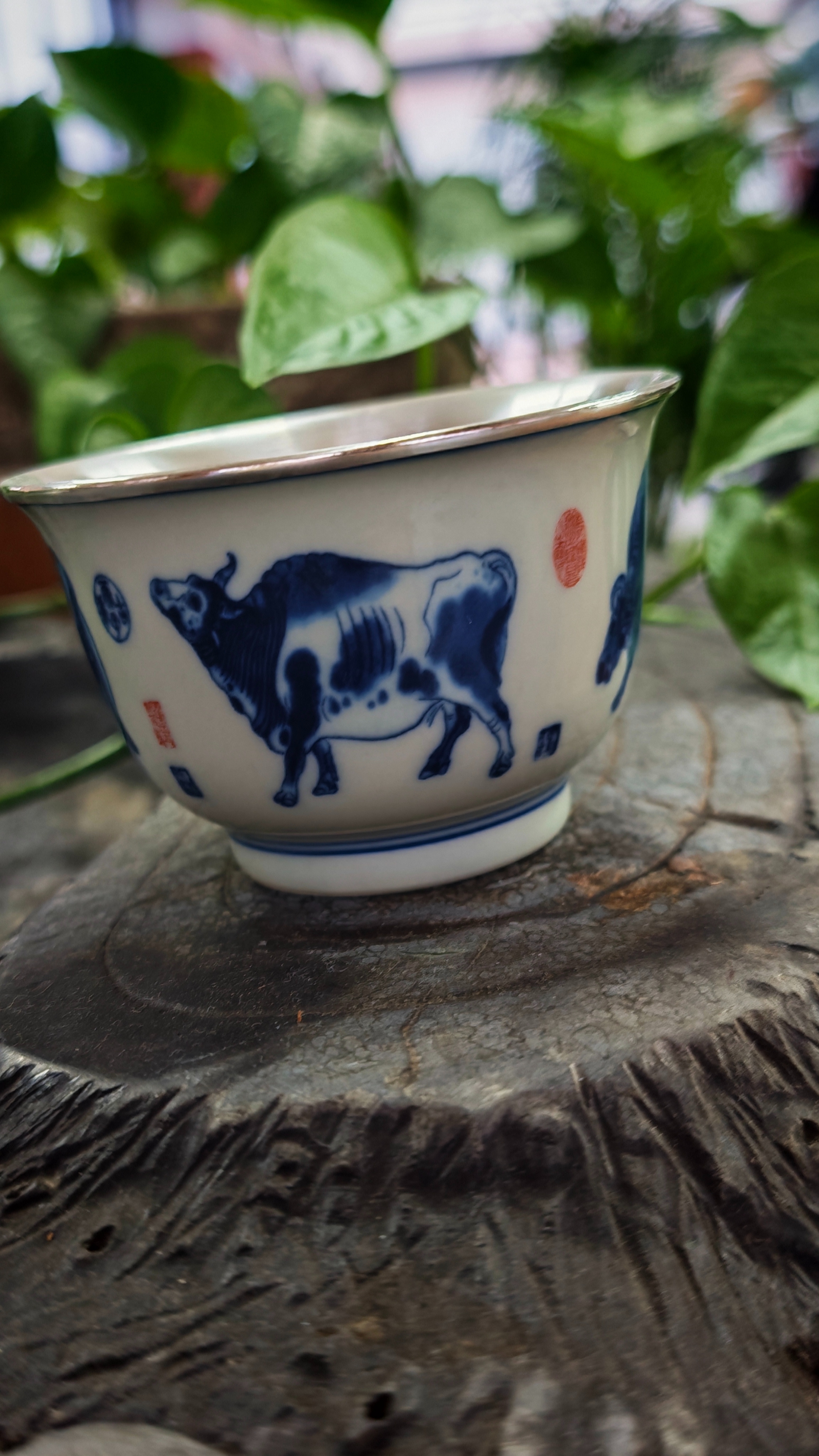 足银999敦煌万佛中式禅意茶杯精品送礼详情5