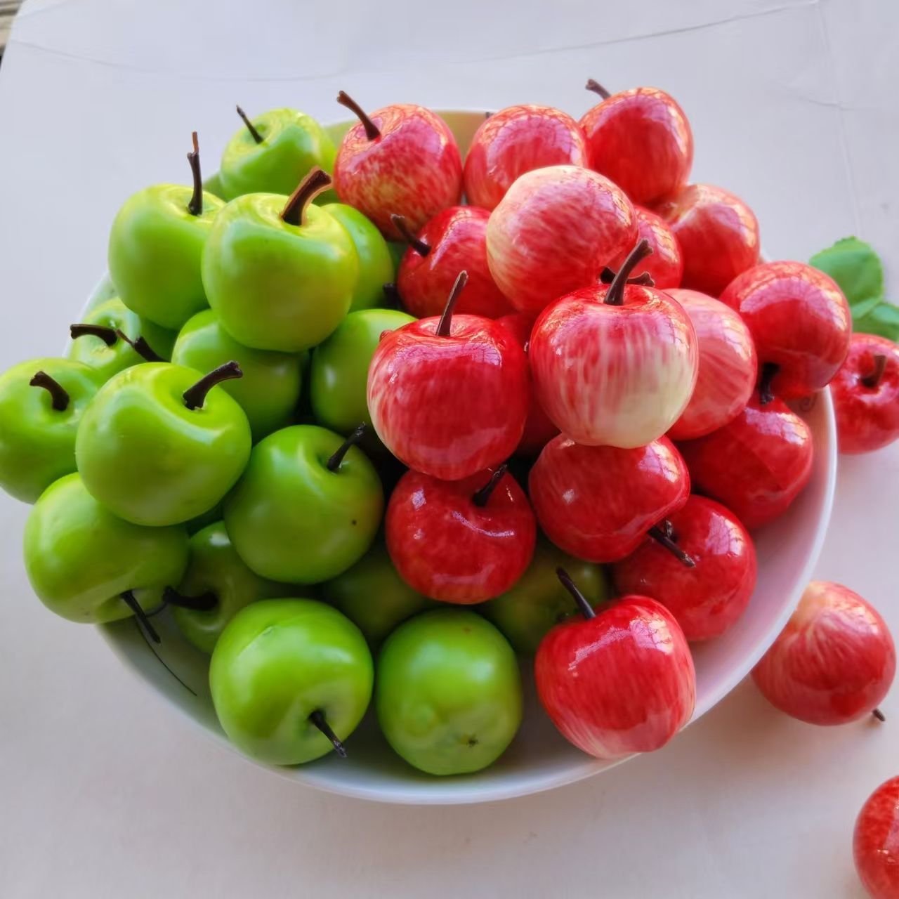 仿真工艺品水果蔬菜食物模型微缩糖果屋创意礼品缩微食玩装饰品苹果挂件配件粉苹果青苹果仿真水果配件详情图4