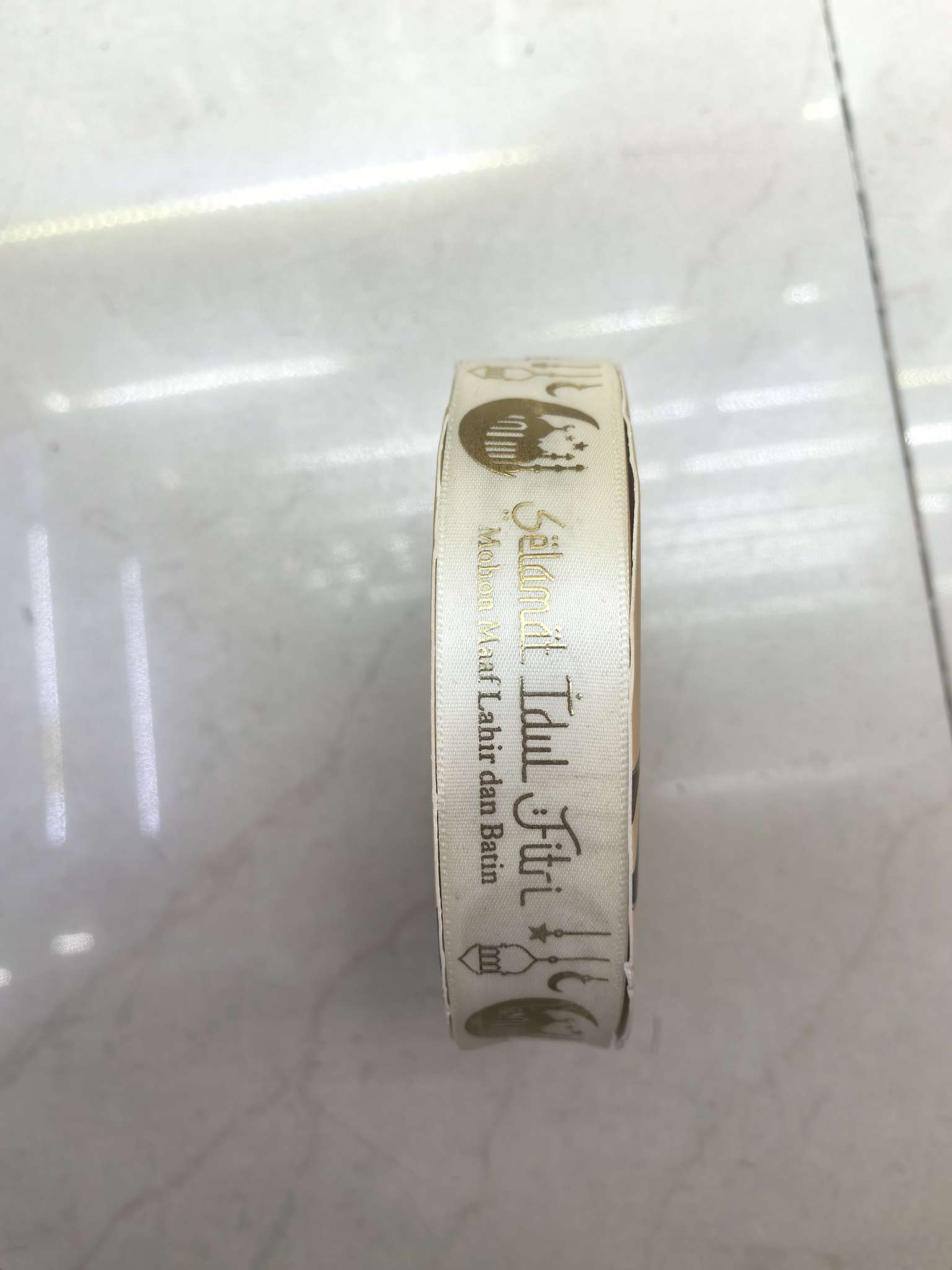 Textile leather accessories, gradient webbing, ribbon bow decoration, handcrafted materials, multiple colors to choose from, Ramadan pattern webbing, webbing accessories, ribbon details Picture