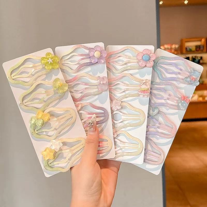 Children's hair clips, hair clips at the back of girls' heads, headwear, side bangs of little girls, bb clips, stylish hair clips Specification image